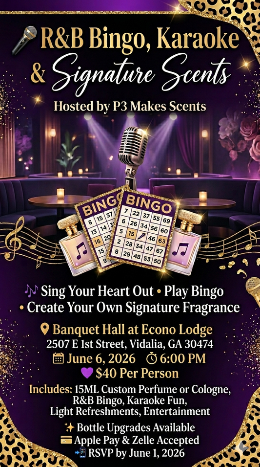 R&B Bingo, Karaoke, and Signature Scents