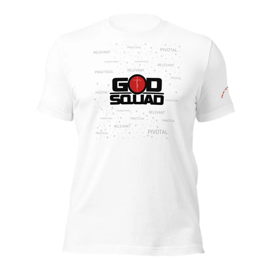 God Squad Unisex White Bella Canvas T-Shirt