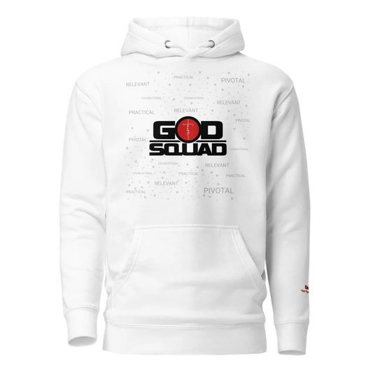 God Squad White Unisex Hoodie